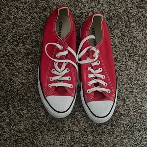 Converse Red Low-Top Sneakers